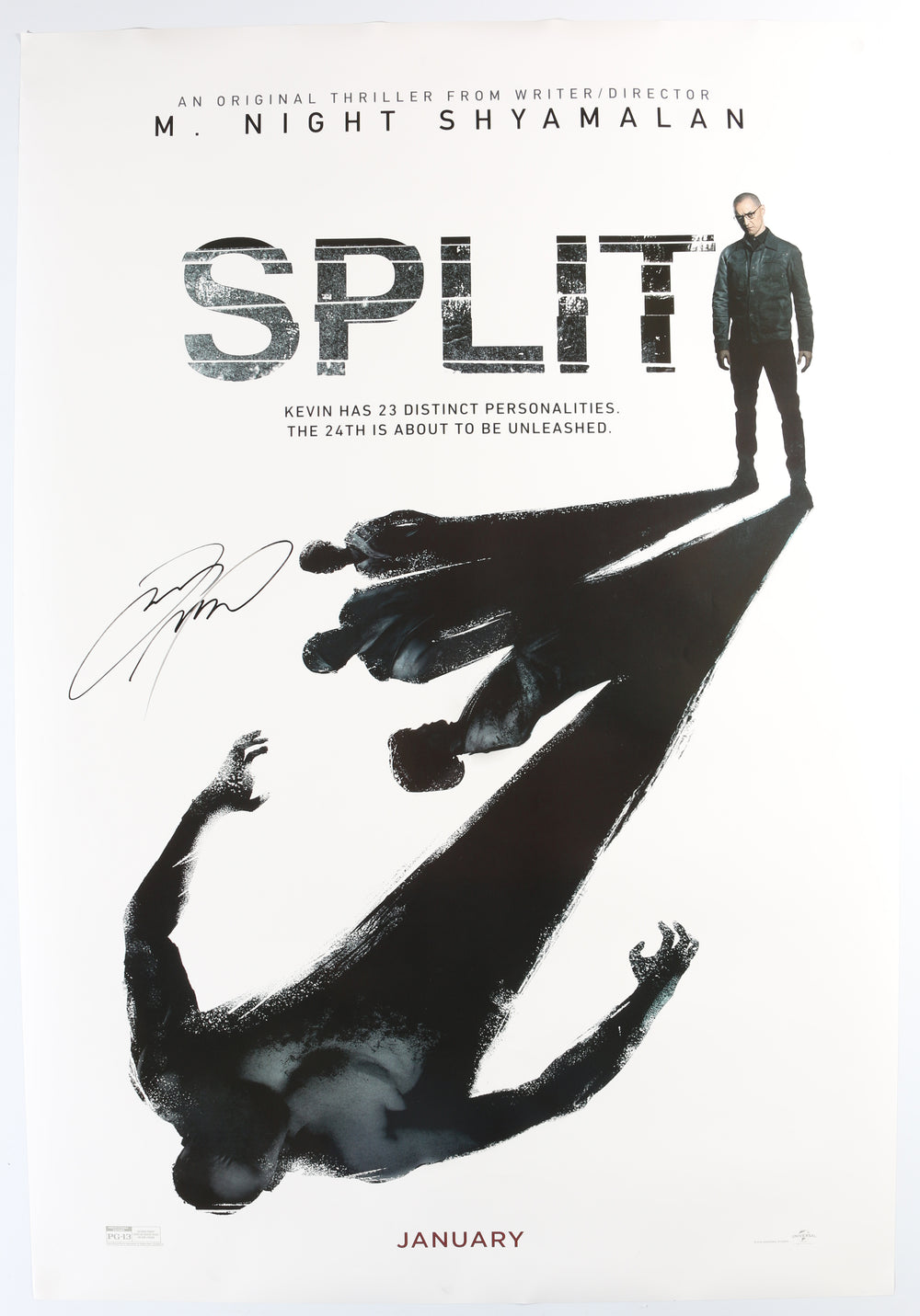 James McAvoy as Kevin in Split Signed 27x40 Poster