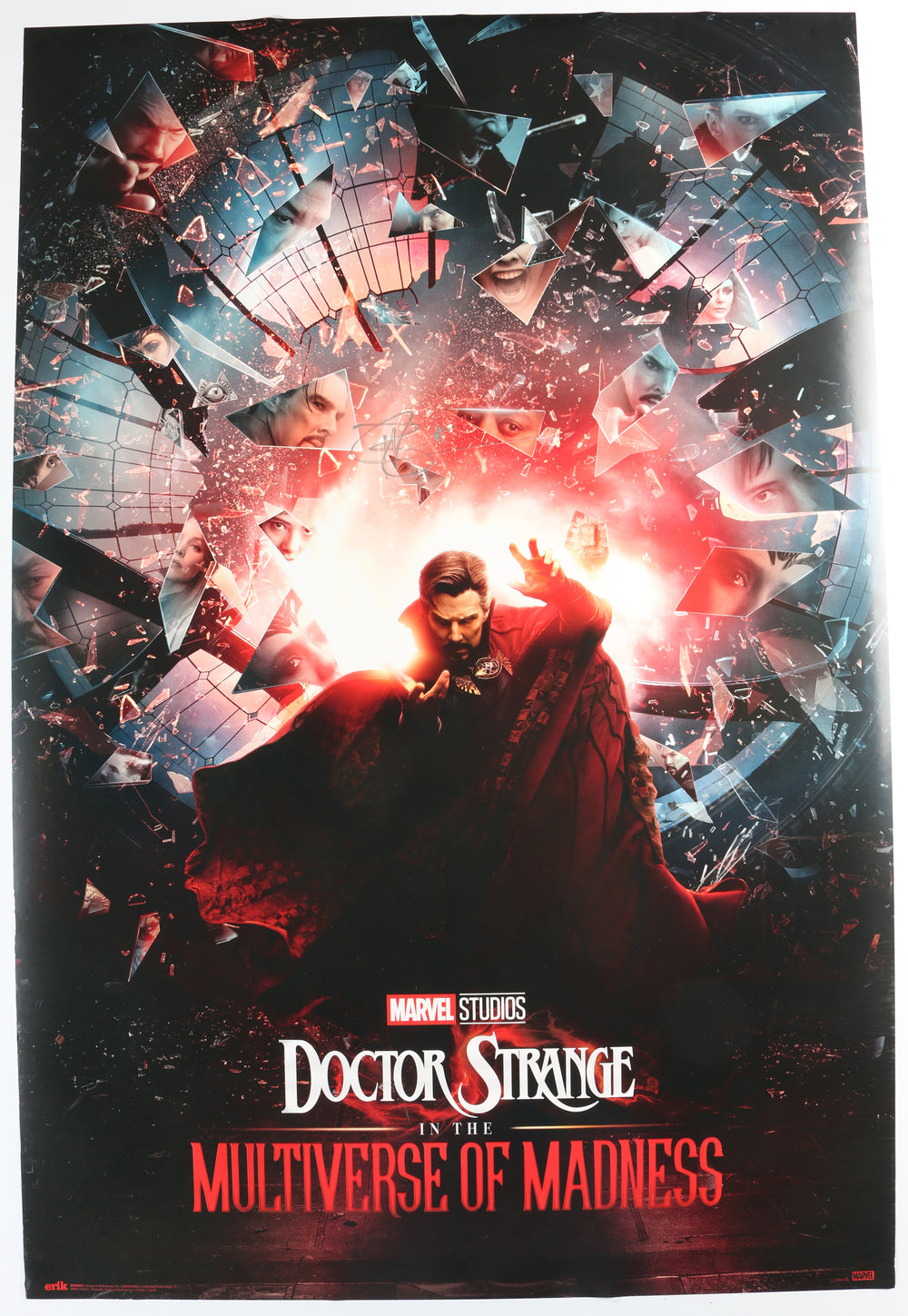 Benedict Cumberbatch as Doctor Strange in Doctor Strange in the Multiverse of Madness Signed 24x36 Poster