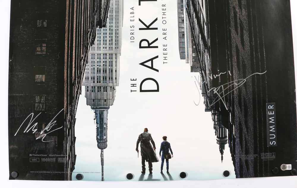 
                  
                    The Dark Tower 27x40 Poster (Beckett) Cast Signed by Idris Elba, Matthew McConaughey, & Nikolaj Arcel
                  
                