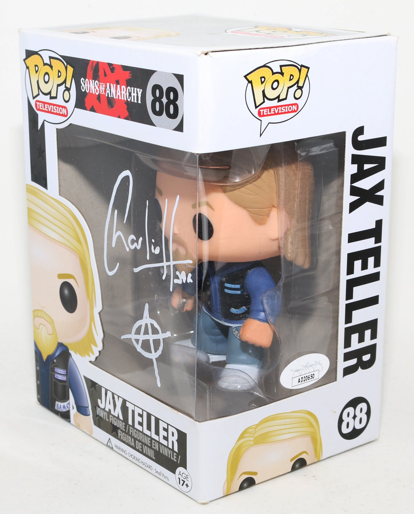 
                  
                    Charlie Hunam as Jax Teller in Sons of Anarchy (JSA) Signed Funko POP! #88
                  
                