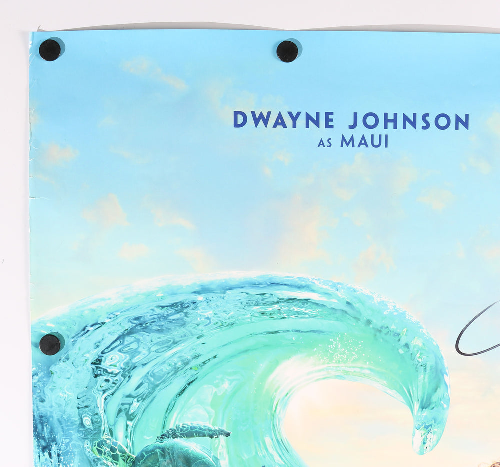 
                  
                    Moana 27x40 Poster (Beckett) Cast Signed by Dwayne "The Rock" Johnson and Auli'i Cravalho & Directors: Ron Clements and John Musker
                  
                