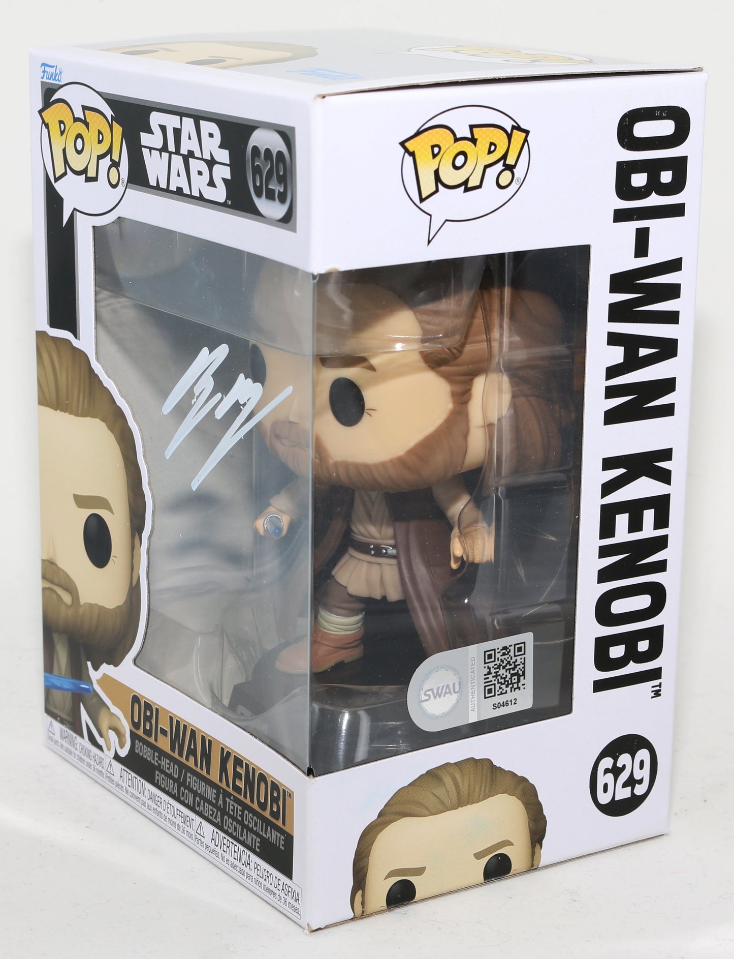 
                  
                    Ewan McGregor as Obi-Wan Kenobi in Star Wars (SWAU) Signed Funko POP! #629
                  
                