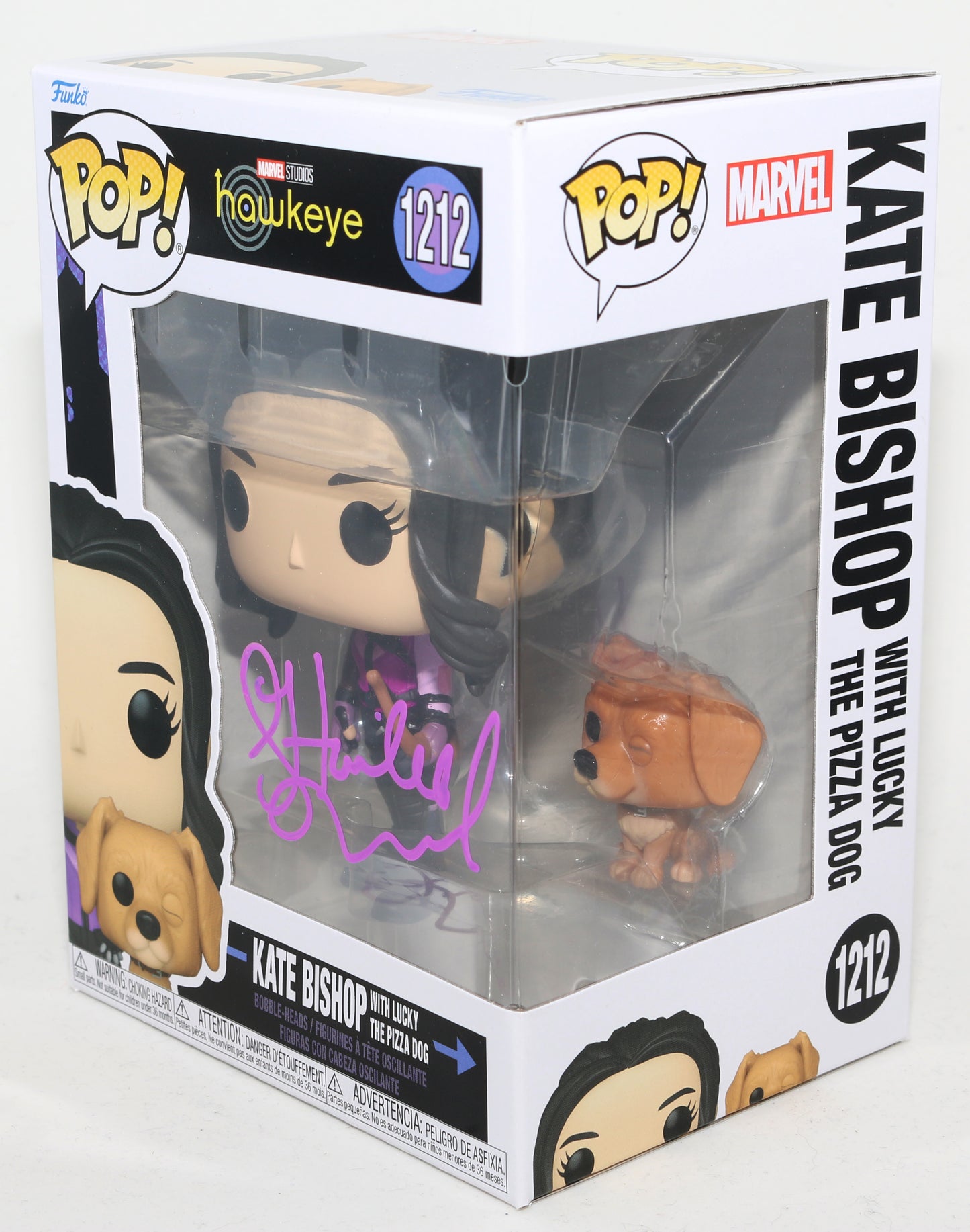 
                  
                    Hailee Steinfeld as Kate Bishop in Hawkeye Signed Funko POP! #1212
                  
                