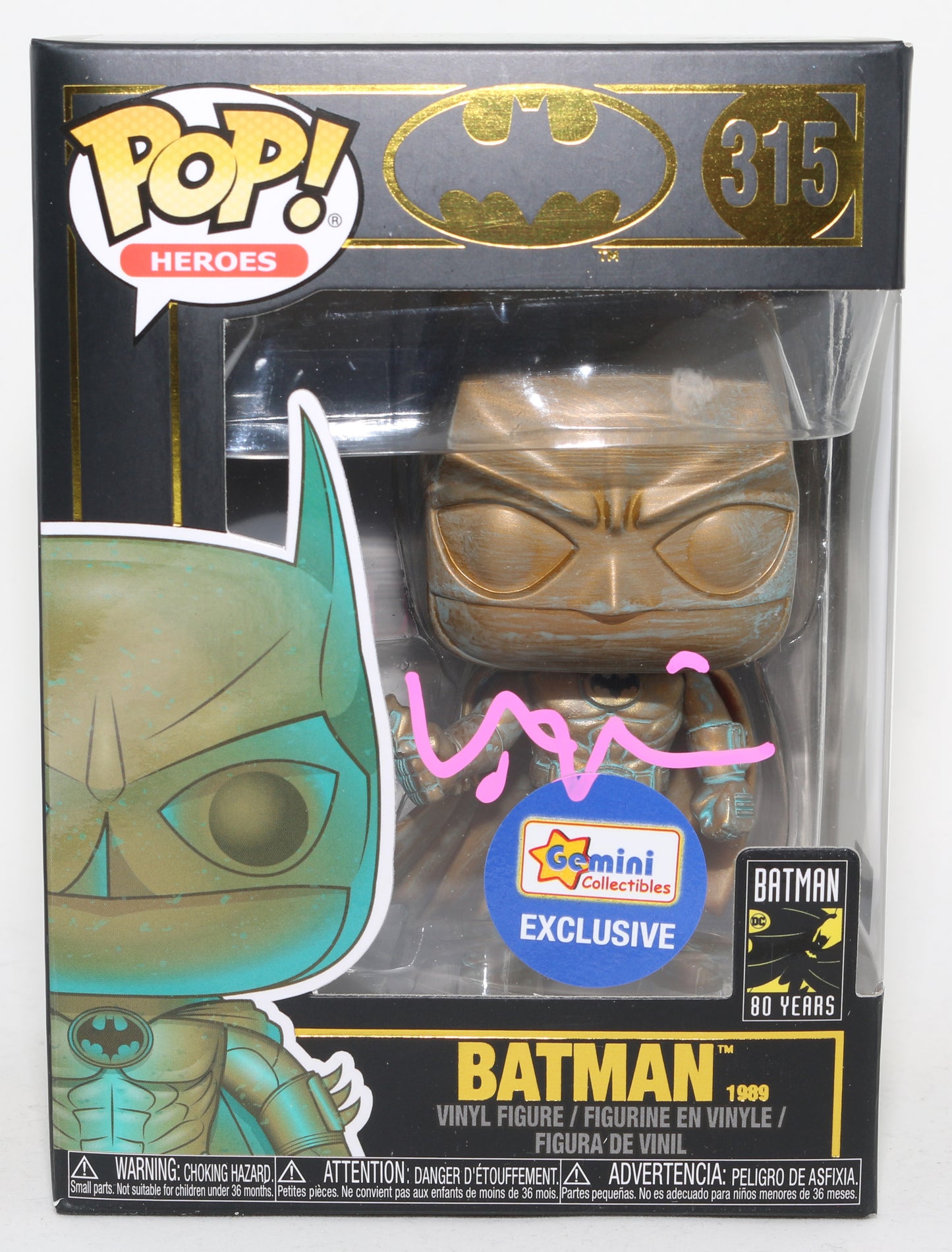 
                  
                    Val Kilmer as Batman in Batman Forever Gemini Collectibles Exclusive (Celebrity Authentics) Signed Funko POP! #315
                  
                
