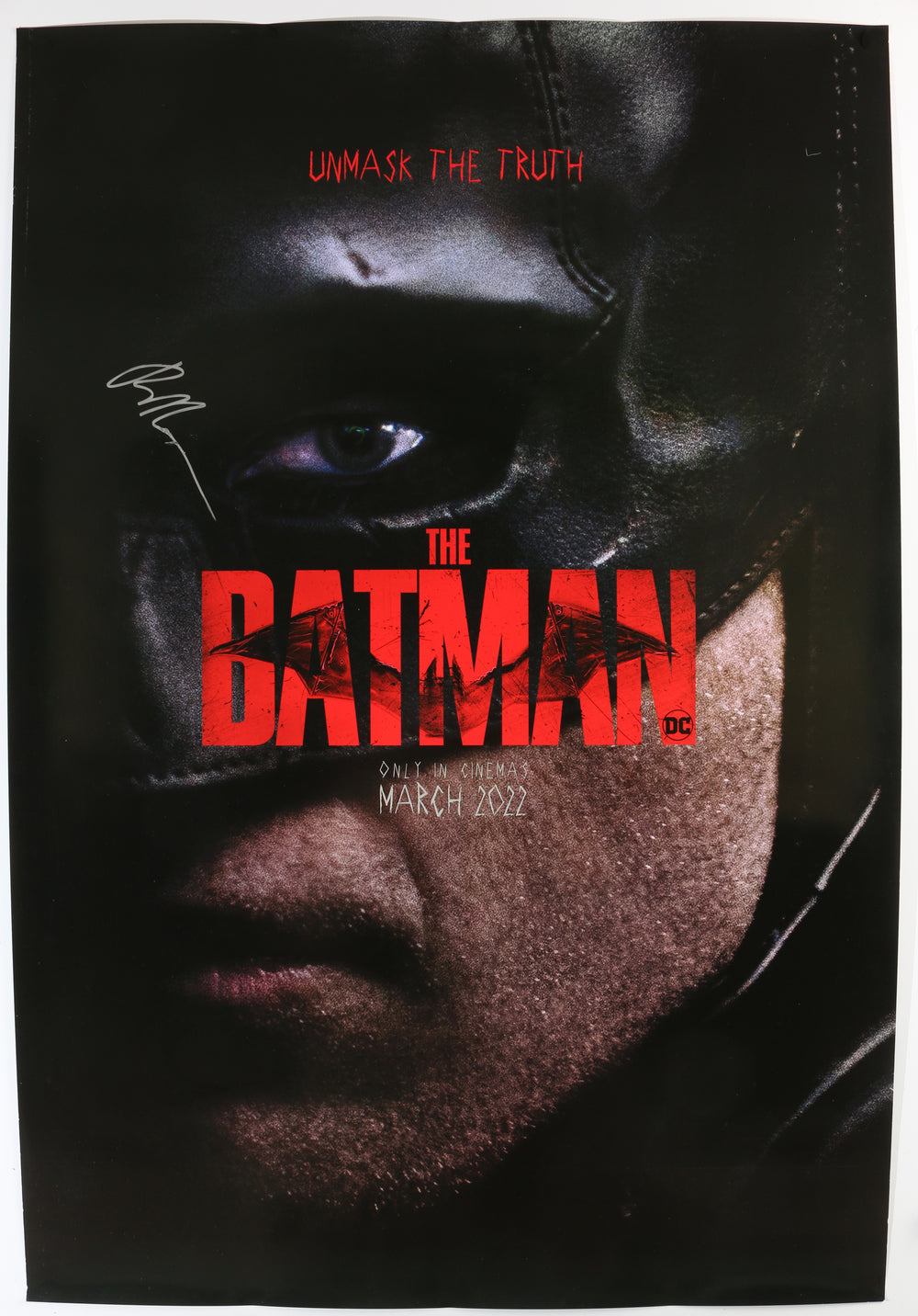 Robert Pattinson as Batman in The Batman Signed 27x40 Poster