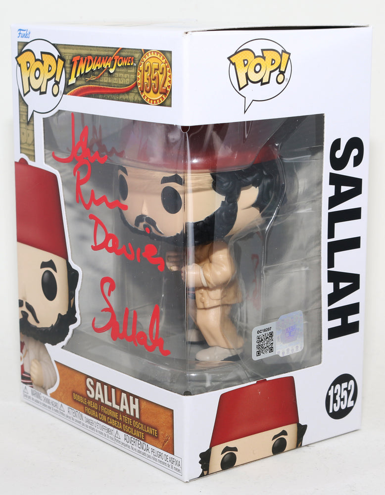 
                  
                    John Rhys-Davies as Sallah in Indiana Jones and The Last Crusade (Celebrity Marketing) Signed Funko POP! with Character Name
                  
                