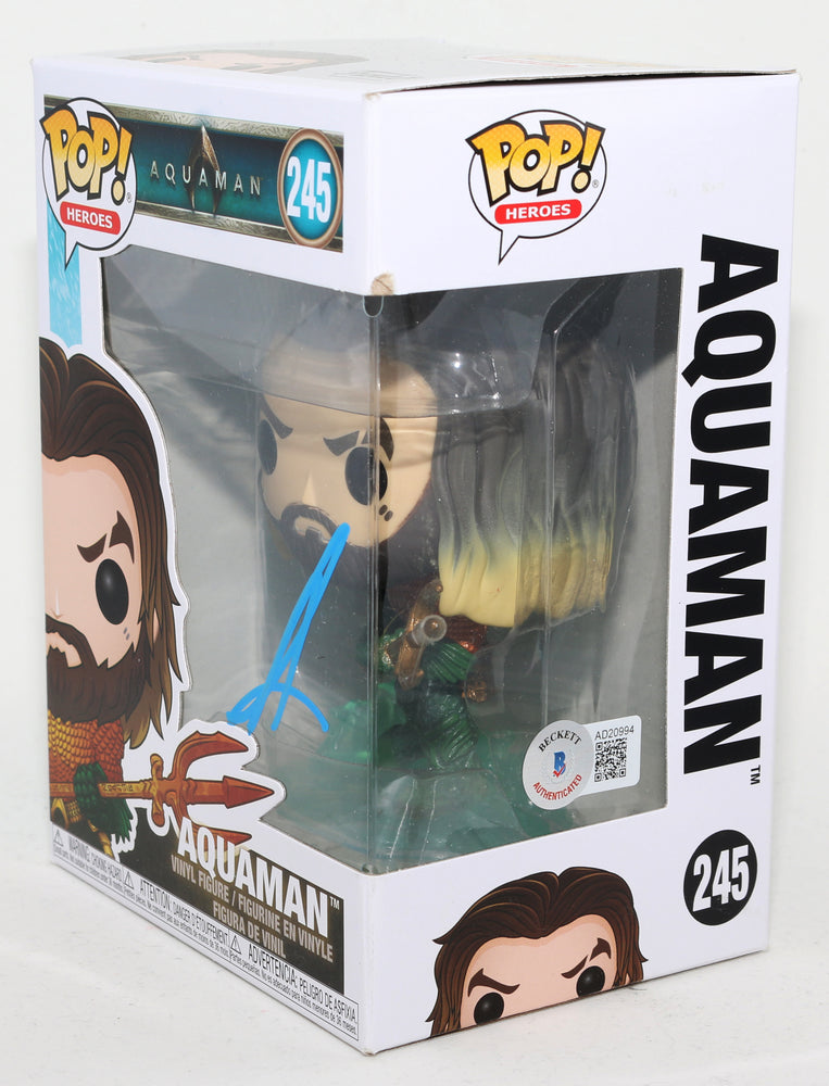 
                  
                    Jason Momoa as Aquaman in Aquaman (Beckett) Signed Funko POP! #245
                  
                