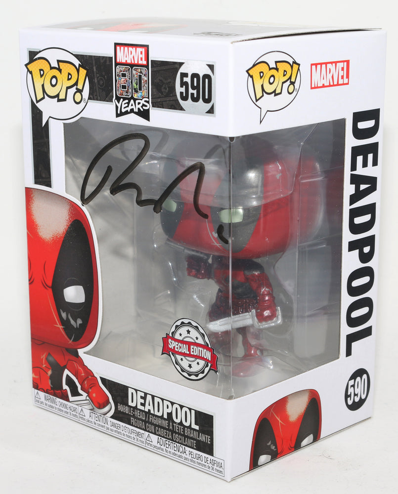 
                  
                    Ryan Reynolds as Deadpool Marvel 80 Years Special Edition Signed POP! Funko #590
                  
                