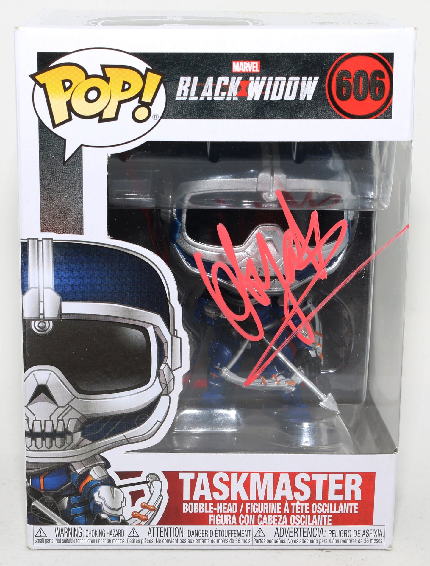 
                  
                    Olga Kurylenko as Taskmaster in Marvel's Black Widow Signed Funko POP! #606
                  
                