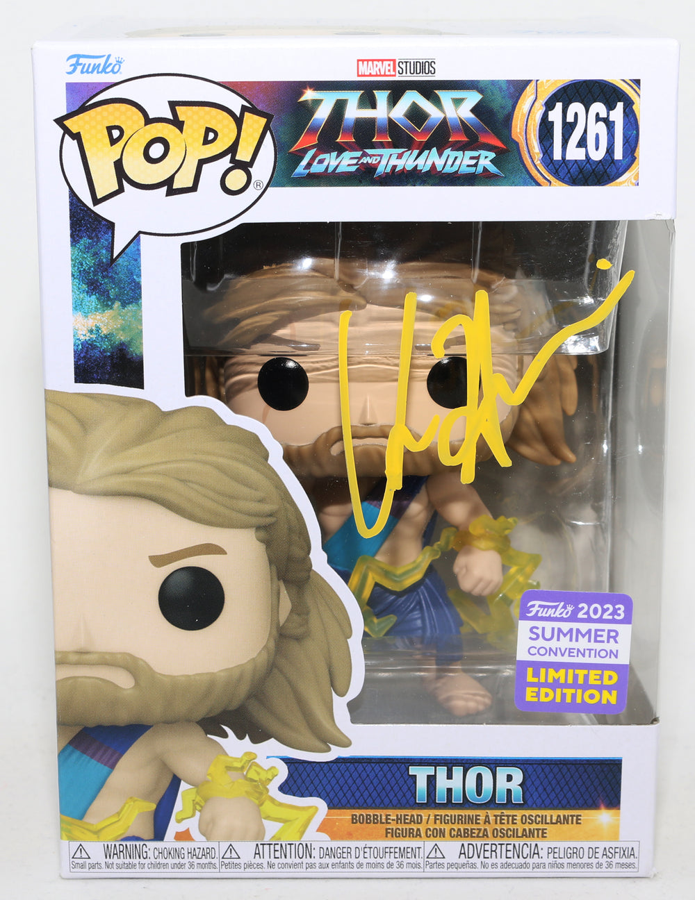 Chris Hemsworth as Thor in Thor: Love and Thunder Summer Convention Limited Edition Signed Funko POP! #1261