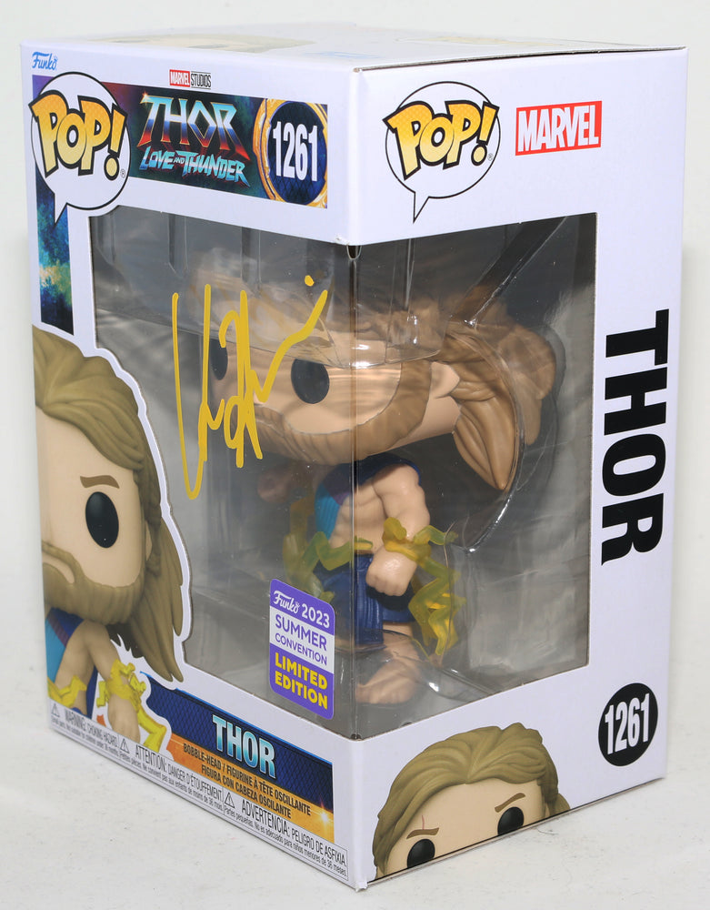 
                  
                    Chris Hemsworth as Thor in Thor: Love and Thunder Summer Convention Limited Edition Signed Funko POP! #1261
                  
                