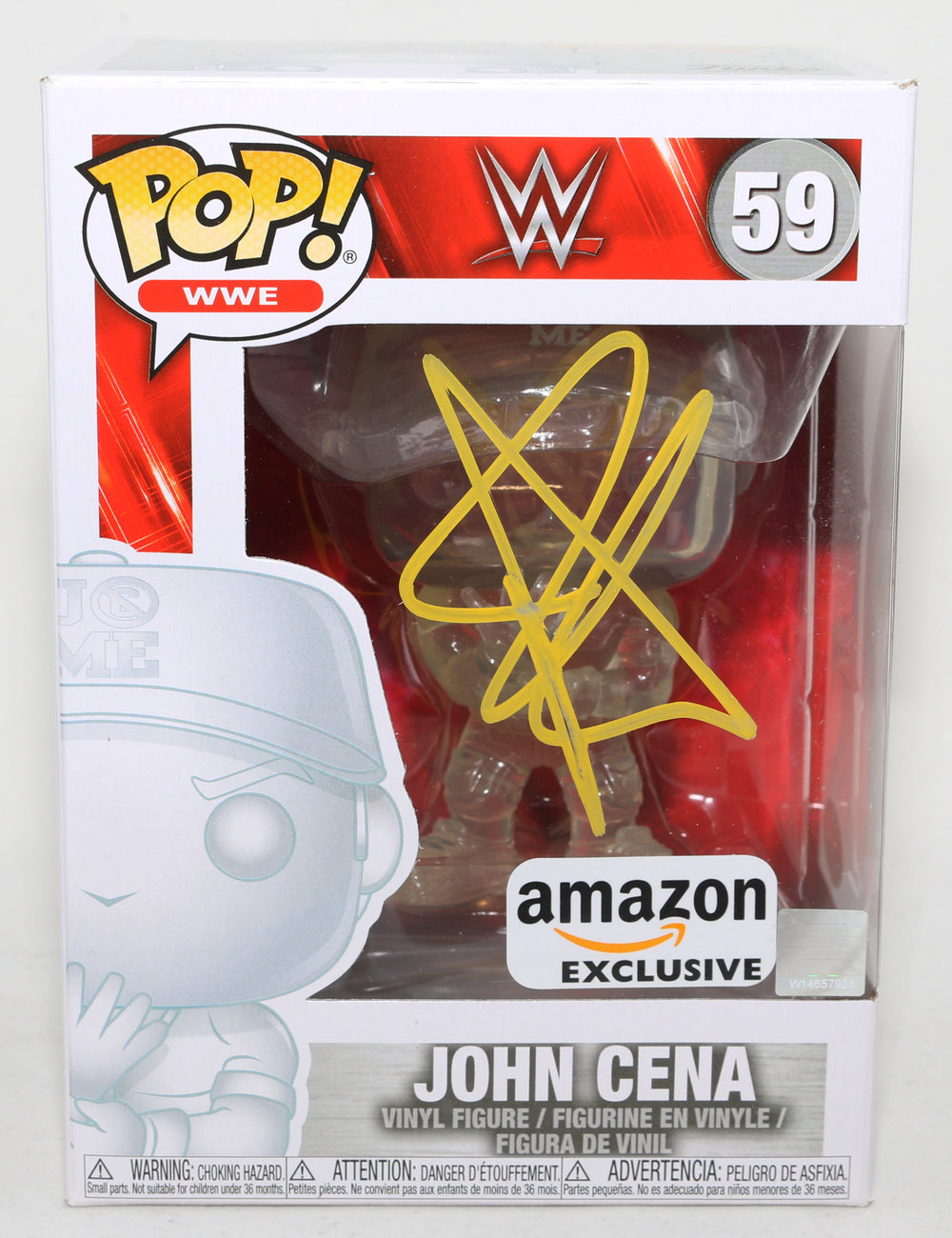 John Cena WWE Wrestler Amazon Exclusive (JSA) Signed Funko POP! #59