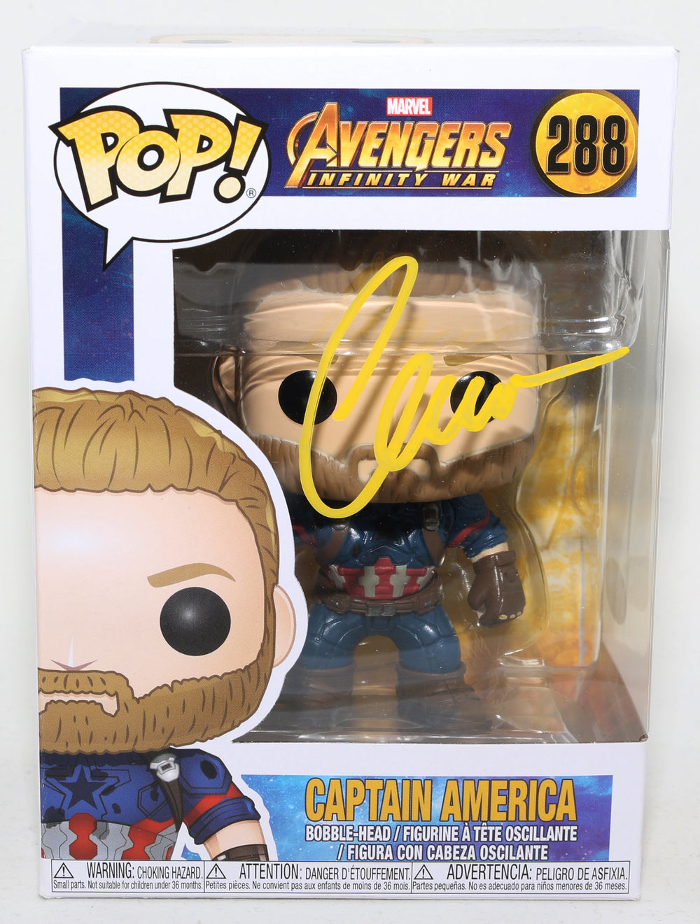 Chris Evans Captain America Avengers Infinity shops War Signed 12