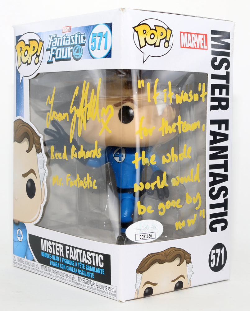 
                  
                    Ioan Gruffudd as Reed Richards / Mr. Fantastic in Fantastic Four (JSA) Signed Funko POP! #571 with Character Name & Quote
                  
                