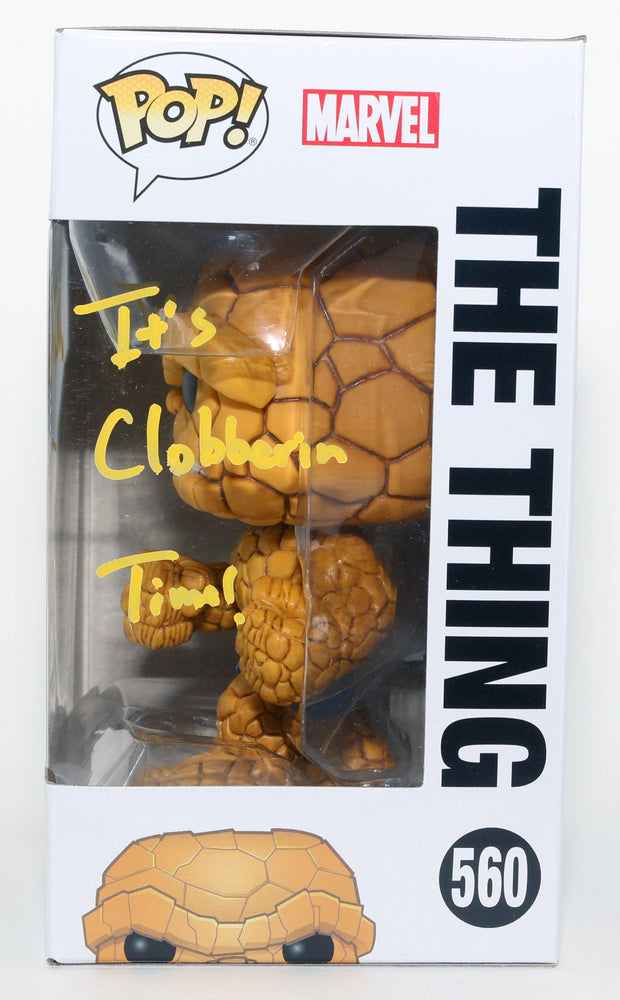 
                  
                    Michael Chiklis as Ben Grimm / The Thing in Fantastic Four Signed Funko POP! #560 with Character Name & Quote
                  
                