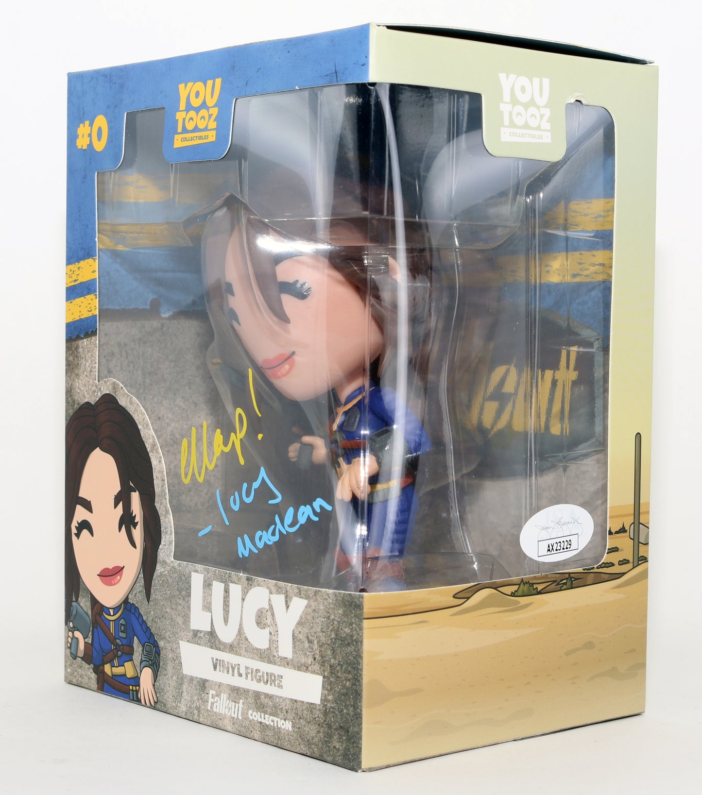 
                  
                    Ella Purnell as Lucy MacLean in Fallout (JSA) Signed YouTooz Figure with Character Name
                  
                