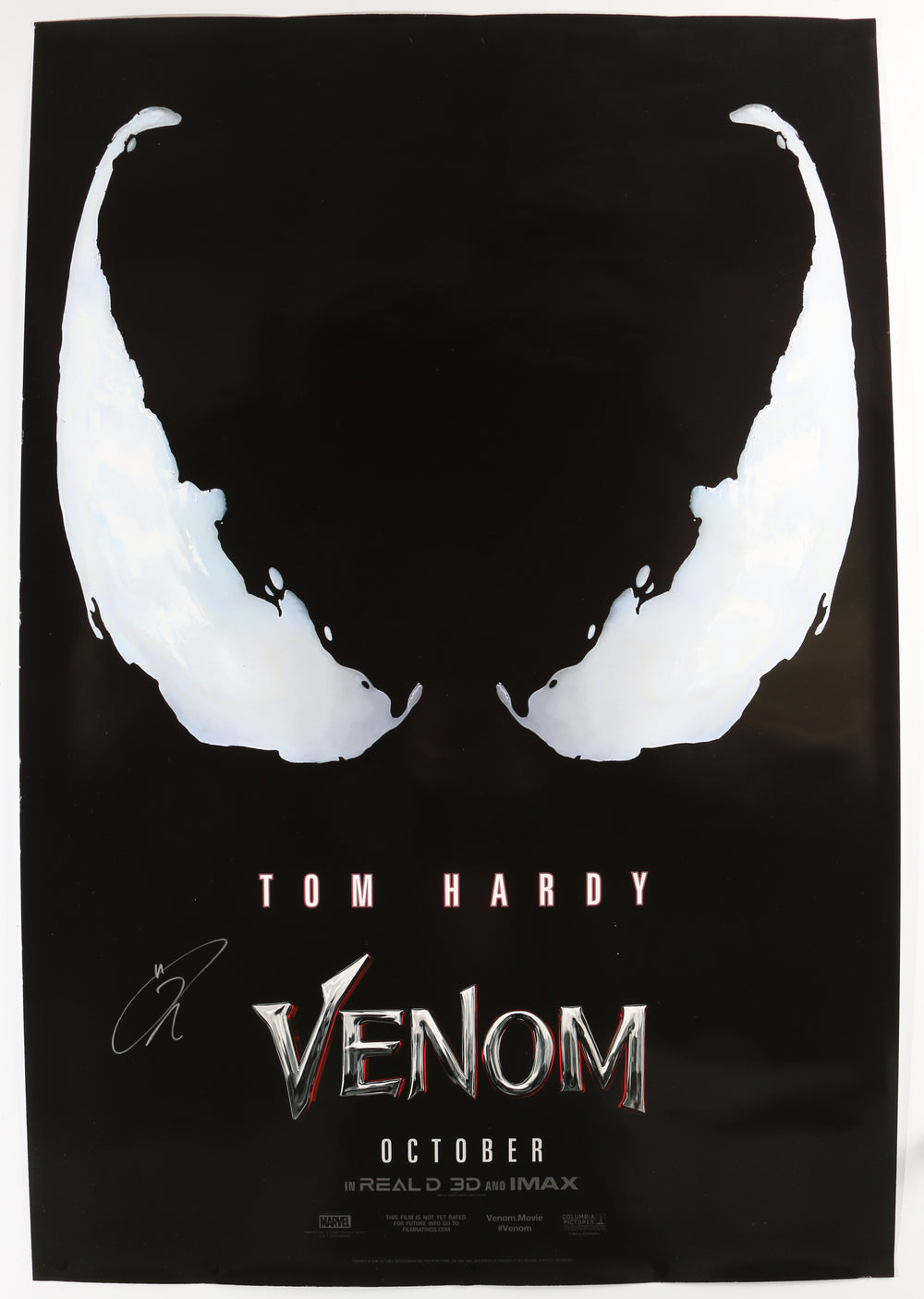 Tom Hardy as Eddie Brock / Venom in Venom Signed 27x40 Poster