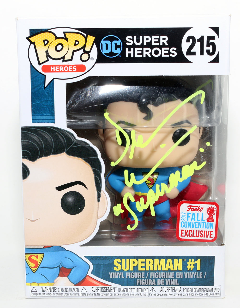 Dean Cain as Superman in Lois & Clark 2017 Fall Convention Exclusive (JSA) Signed Funko POP! #215 with Character Name