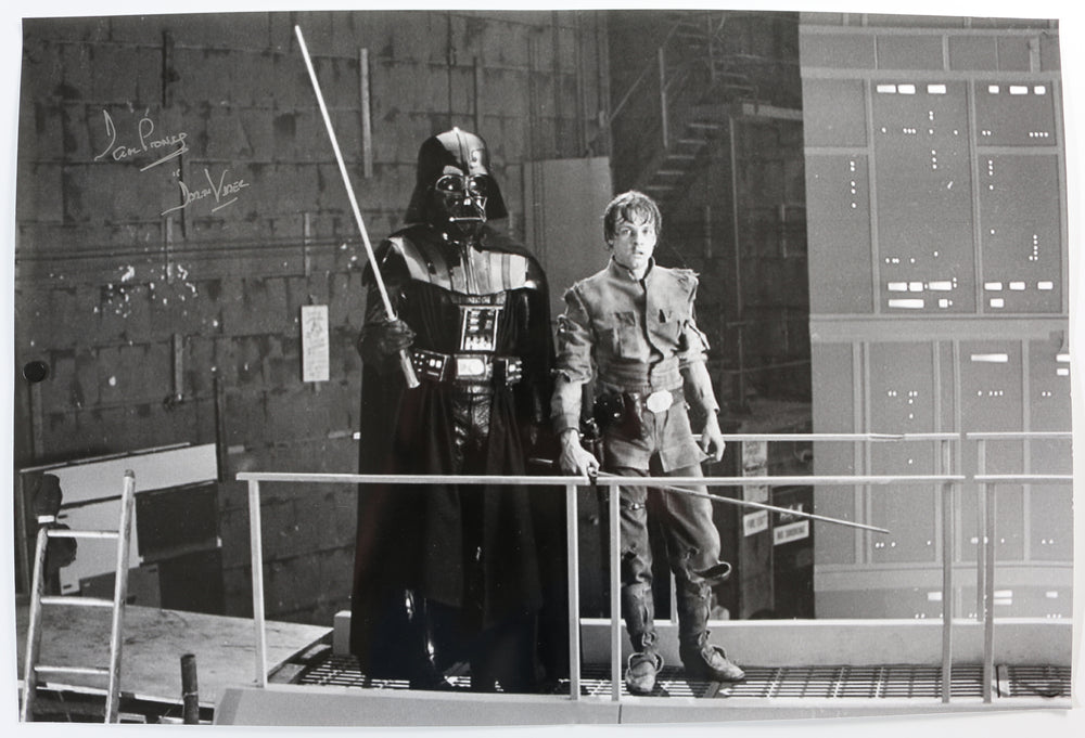 Dave Prowse as Darth Vader in Star Wars: The Empire Strikes Back Signed 20x30 Poster with Character Name