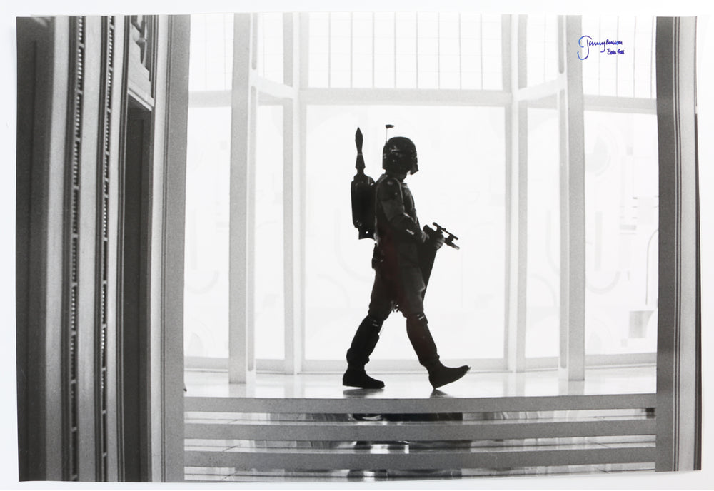 Jeremy Bulloch as Boba Fett in Star Wars: The Empire Strikes Back Signed 20x30 Poster