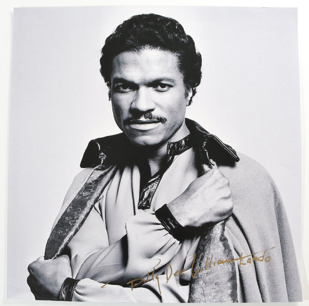 Billy Dee Williams as Lando in Star Wars: The Empire Strikes Back (BAS Witnessed) Signed 24x24 Poster