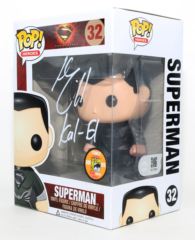 
                  
                    Henry Cavill as Superman in Man of Steel 2013 SDCC Exclusive (SWAU) Signed Funko POP! #32 with Character Name
                  
                