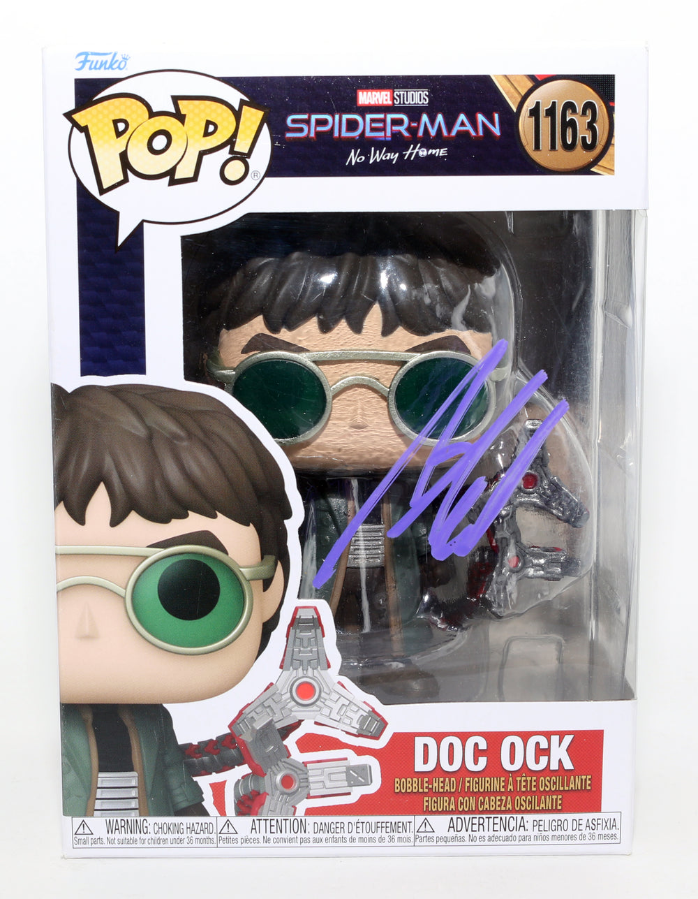 Alfred Molina as Doctor Octopus in Spider-Man: No Way Home (Beckett) Signed Funko POP! #1163