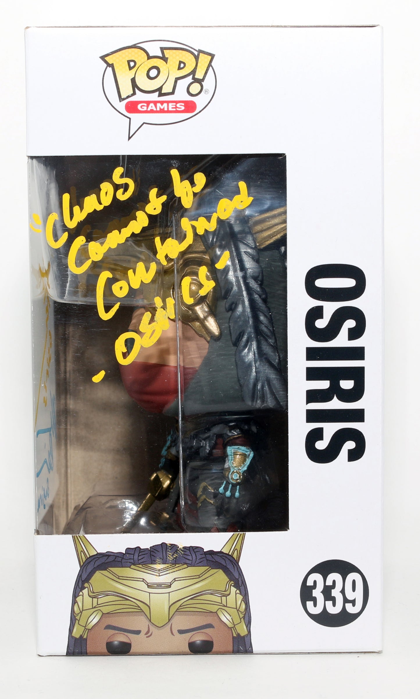 
                  
                    Oded Fehr as Osiris & Morena Baccarin as Sagira in Destiny 2 Signed Funko POP! #339 with Character Names & Quote
                  
                