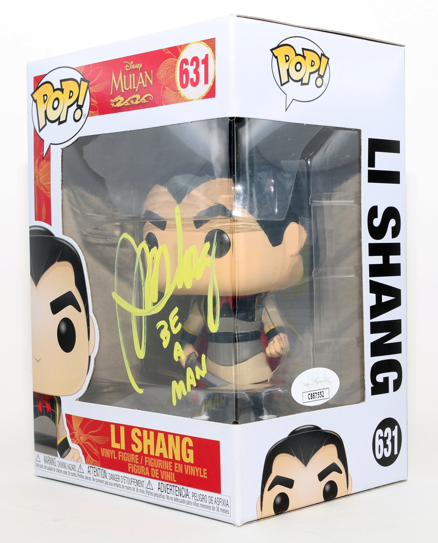 
                  
                    BD Wong as Li Shang in Mulan (JSA) Signed Funko POP! #631 with Quote
                  
                