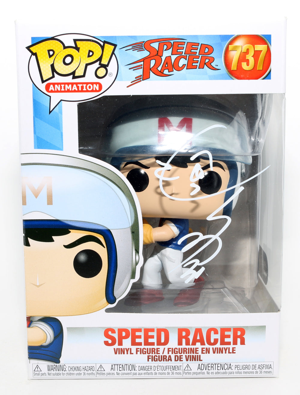 Katsuji Mori as Go Mifune / Speed Racer in Mach GoGoGo/ Speed Racer (SWAU) Signed Funko POP! #737