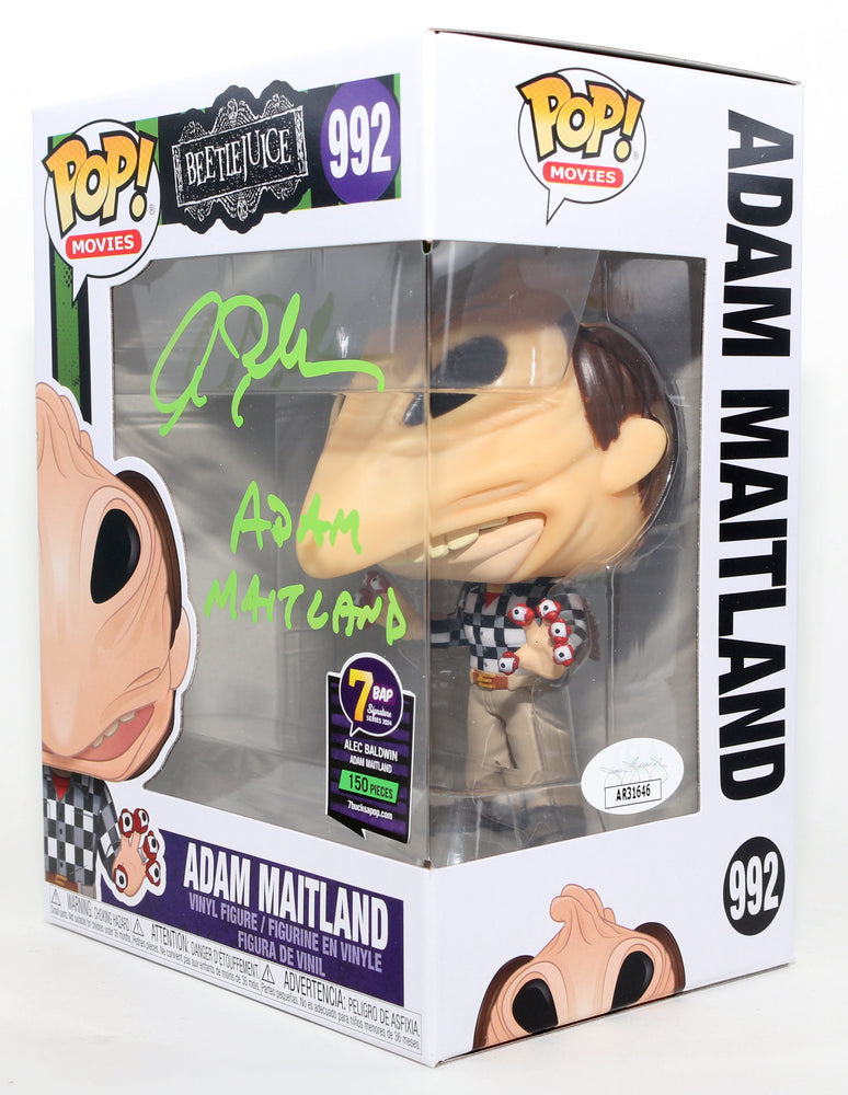 
                  
                    Alec Baldwin as Adam Maitland in Beetlejuice 7BAP exclusive (JSA) Signed Funko POP! #992 with Character Name
                  
                