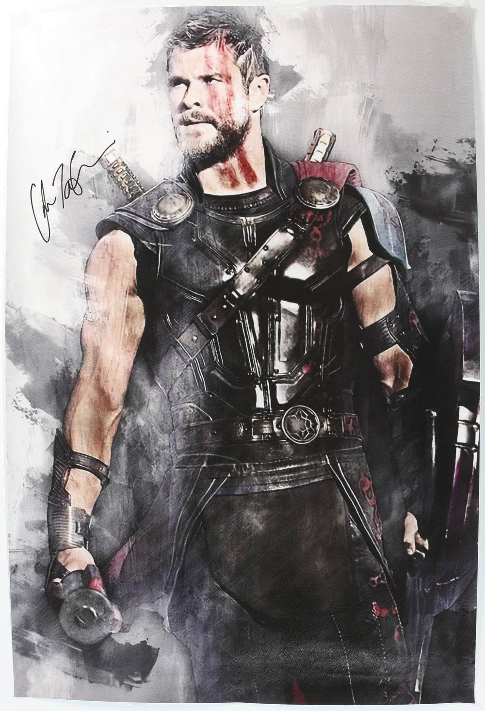 クリス・ヘムズワース　直筆サイン　SWAU Chris Hemsworth Signed 11x17 Photo - SWAU Authenticated | SWAU