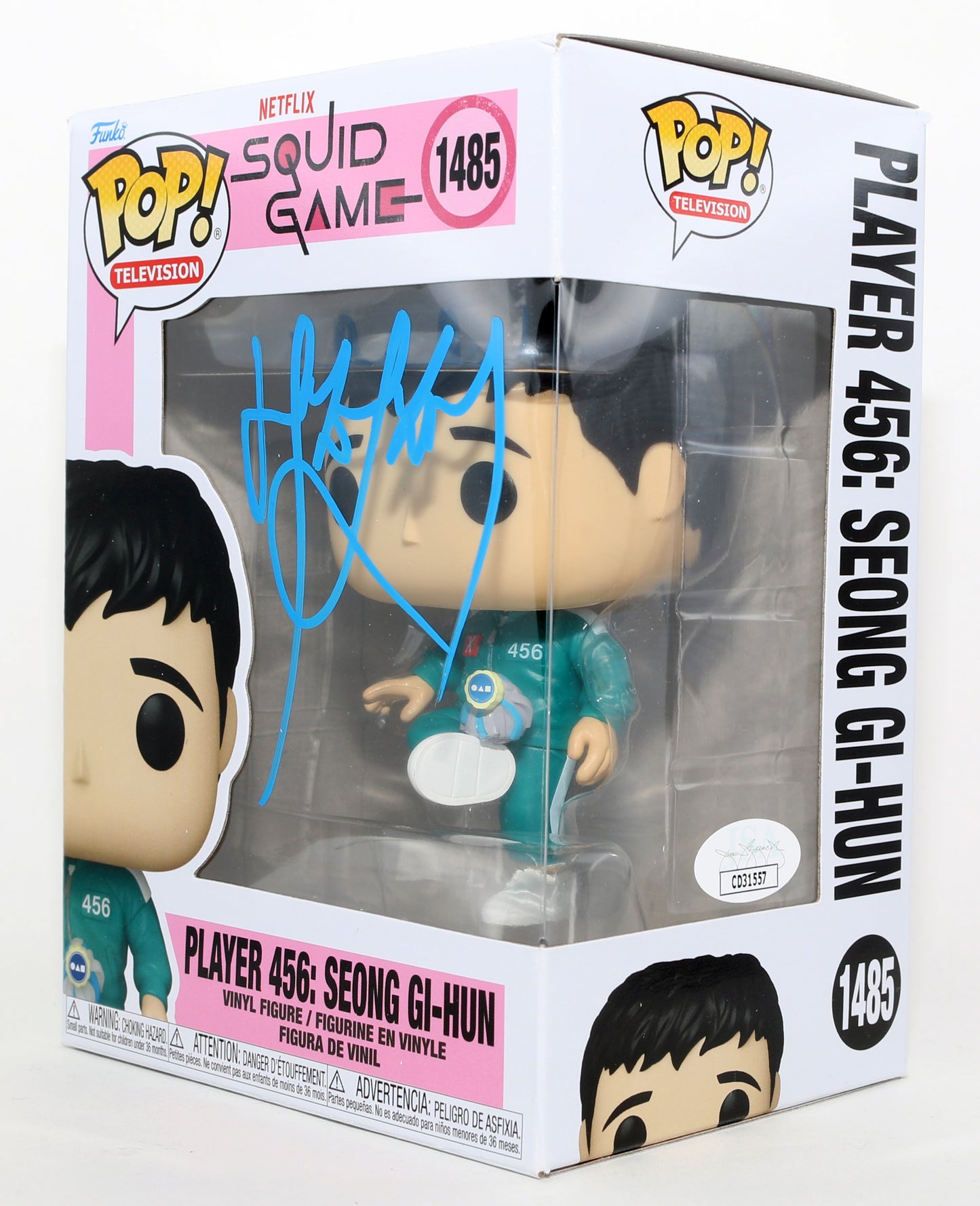 
                  
                    Lee Jung-jae as Seong Gi-Hun / Player 456 in Squid Game (JSA) Signed Funko POP! #1485
                  
                