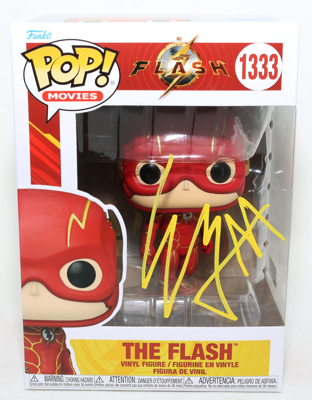 Ezra Miller as Barry Allen in The Flash (Celebrity Authentics) Signed Funko POP! #1333