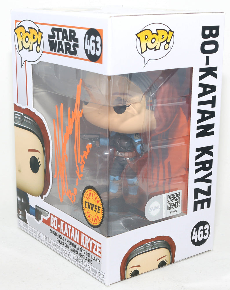 
                  
                    Katee Sackhoff as Bo-Katan in Star Wars: The Mandalorian Chase (SWAU) Signed Funko POP! #463 with Character Name
                  
                