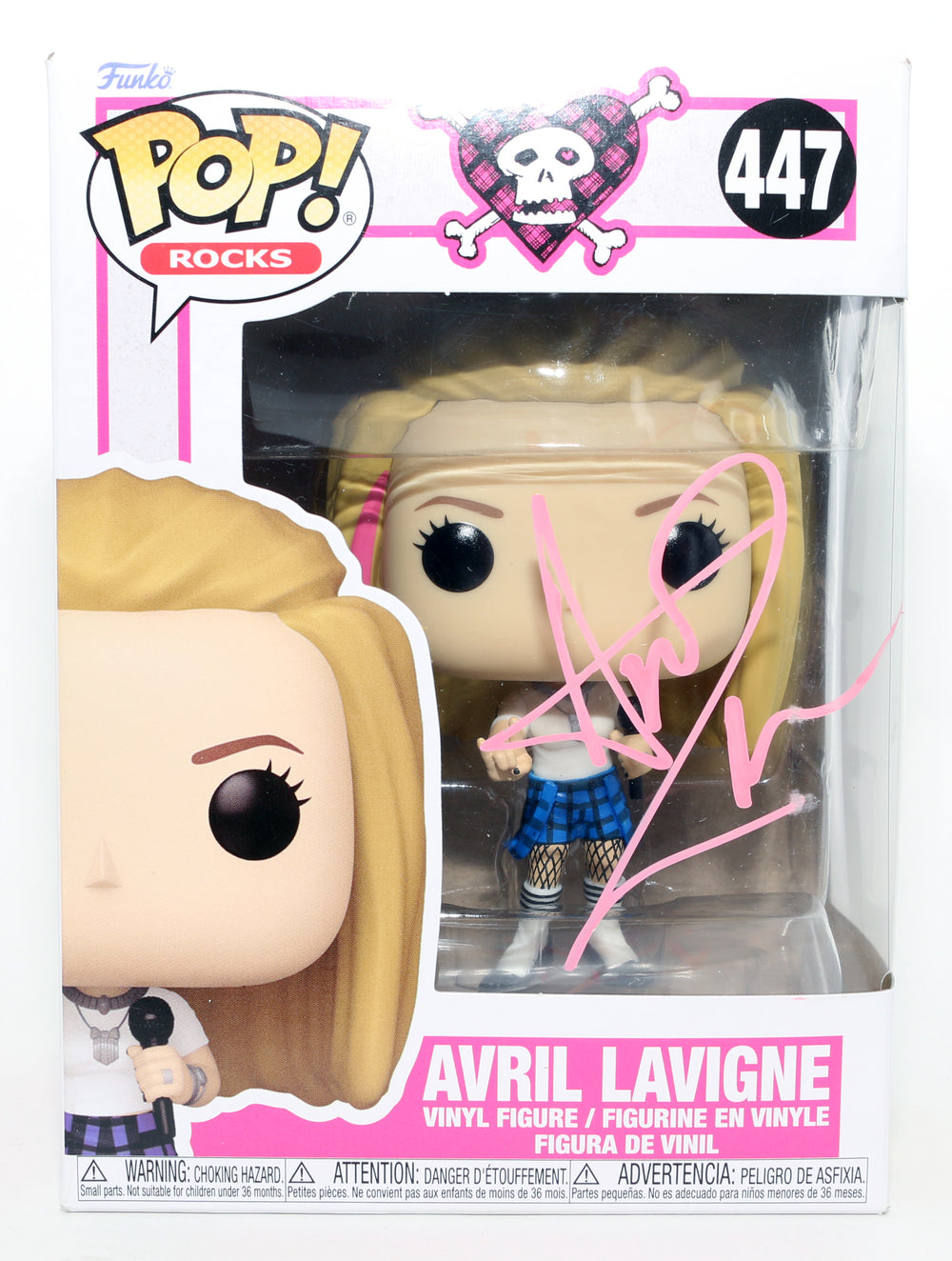Avril Lavigne Singer & Songwriter Signed Funko POP! #447