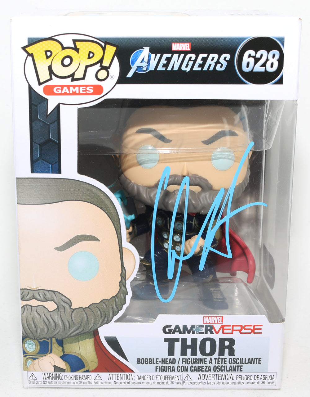 Chris Hemsworth as Thor in Gamerverse Avengers (SWAU) Signed Funko POP! #628