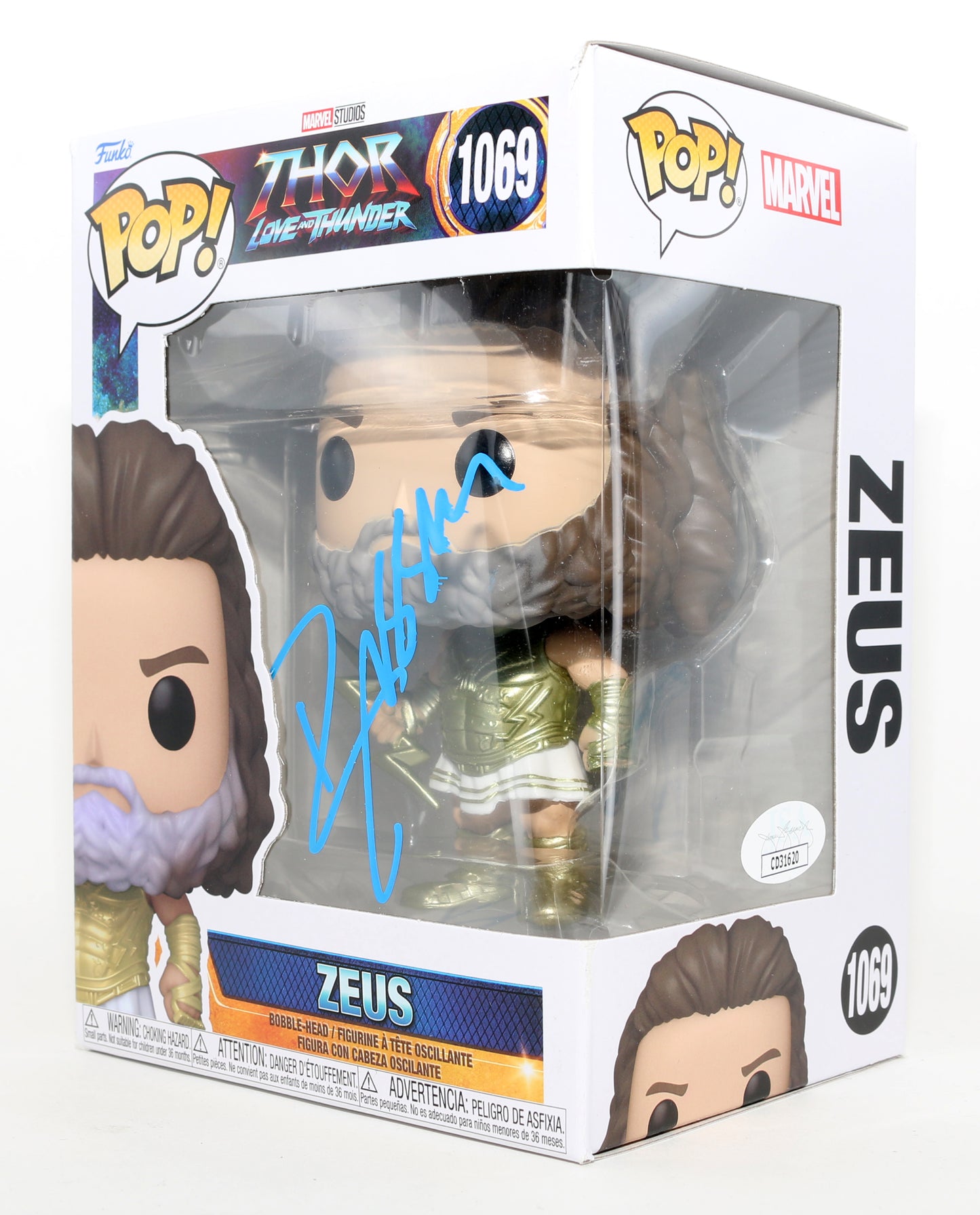 
                  
                    Russell Crowe as Zeus in Thor: Love & Thunder (JSA) Signed Funko POP! #1069
                  
                