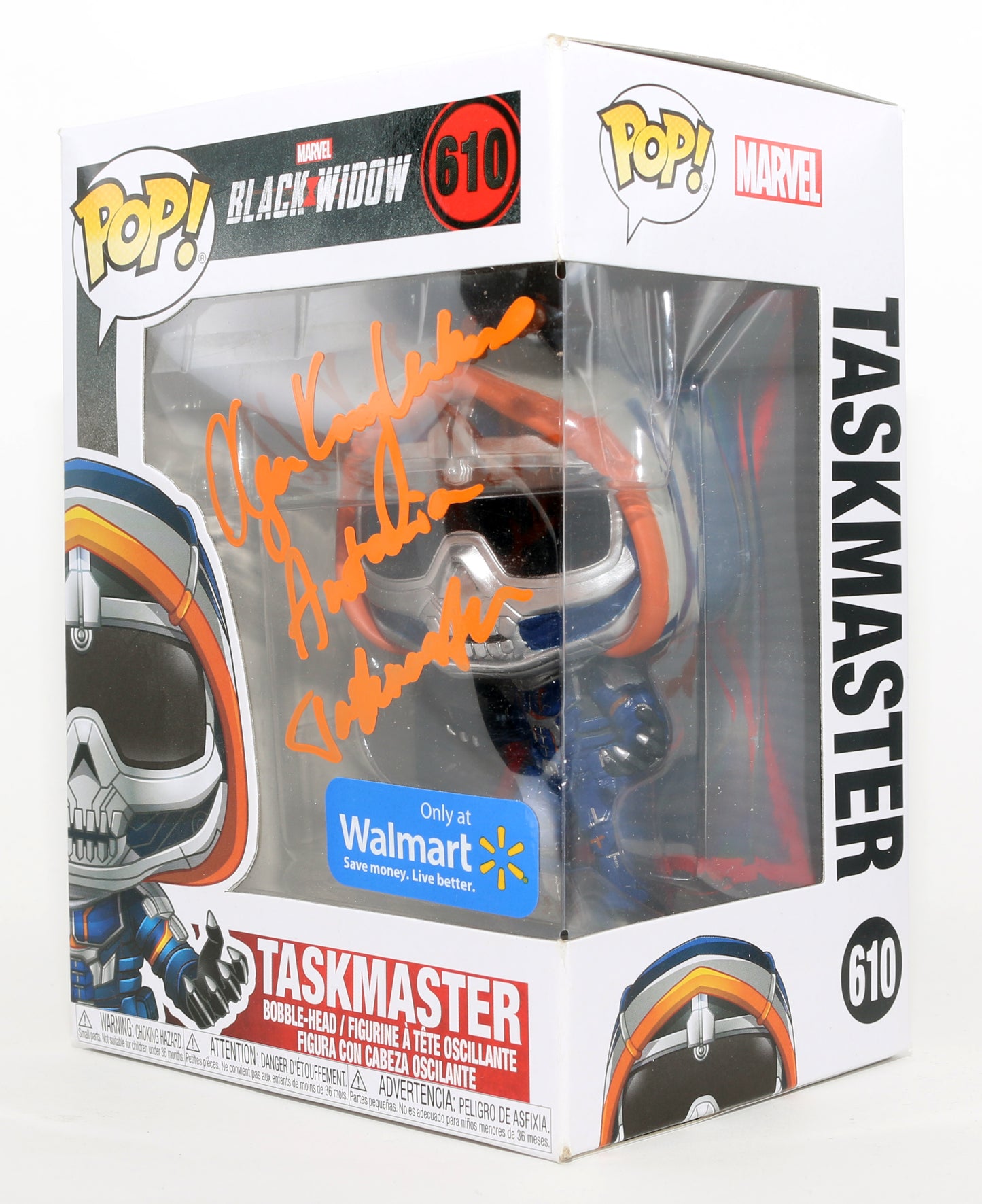 
                  
                    Olga Kurylenko as Taskmaster in Marvel's Black Widow Walmart Exclusive (JSA) Signed Funko POP! #610
                  
                