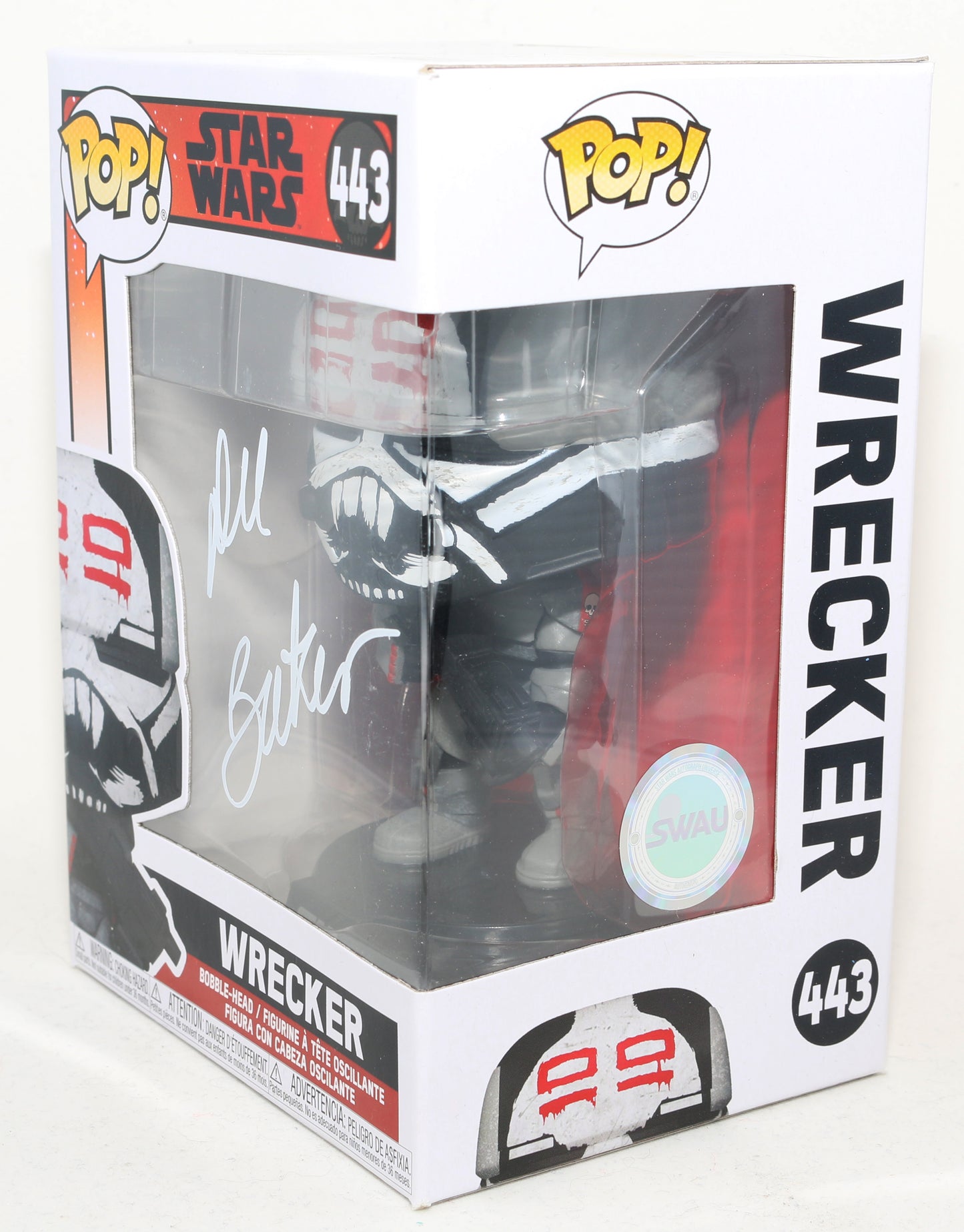 
                  
                    Dee Bradley Baker as Wrecker in Star Wars: The Bad Batch (SWAU) Signed Funko POP! #443
                  
                