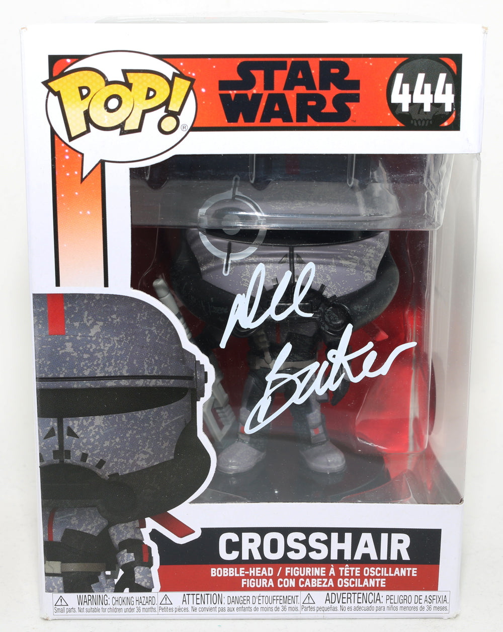 Dee Bradley Baker as Crosshair in Star Wars: The Bad Batch (SWAU) Signed Funko POP! #444