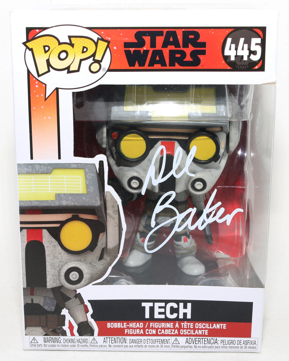 Dee Bradley Baker as Tech in Star Wars: The Bad Batch (SWAU) Signed Funko POP! #445