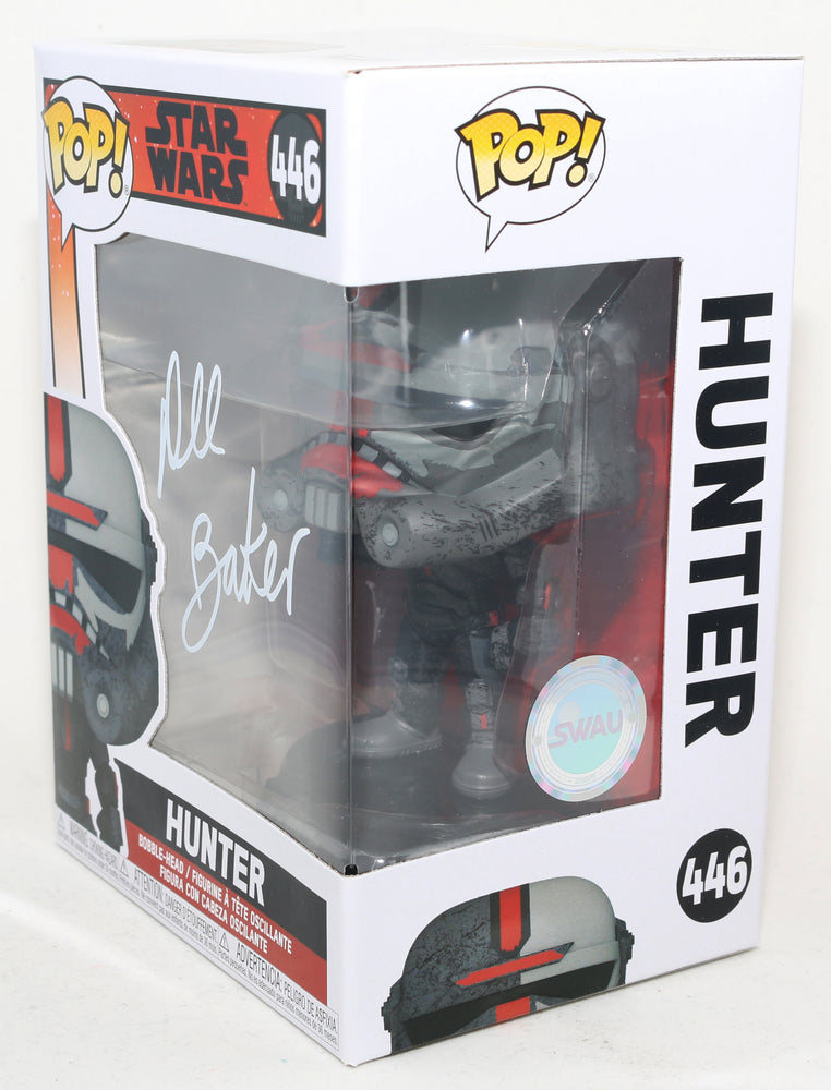 
                  
                    Dee Bradley Baker as Hunter in Star Wars: The Bad Batch (SWAU) Signed Funko POP! #446
                  
                