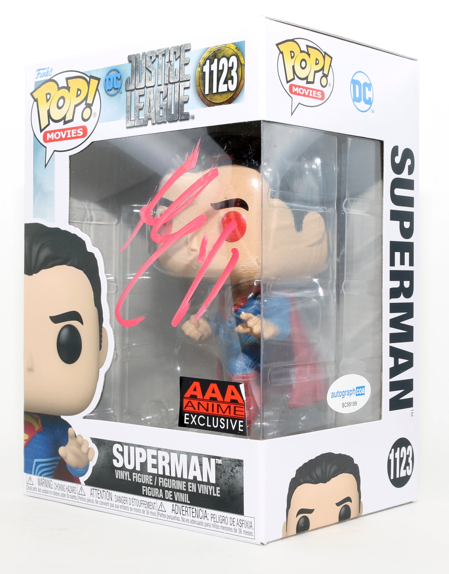 
                  
                    Henry Cavill as Superman in Justice League AAA Anime Exclusive Signed Funko POP! #1123
                  
                