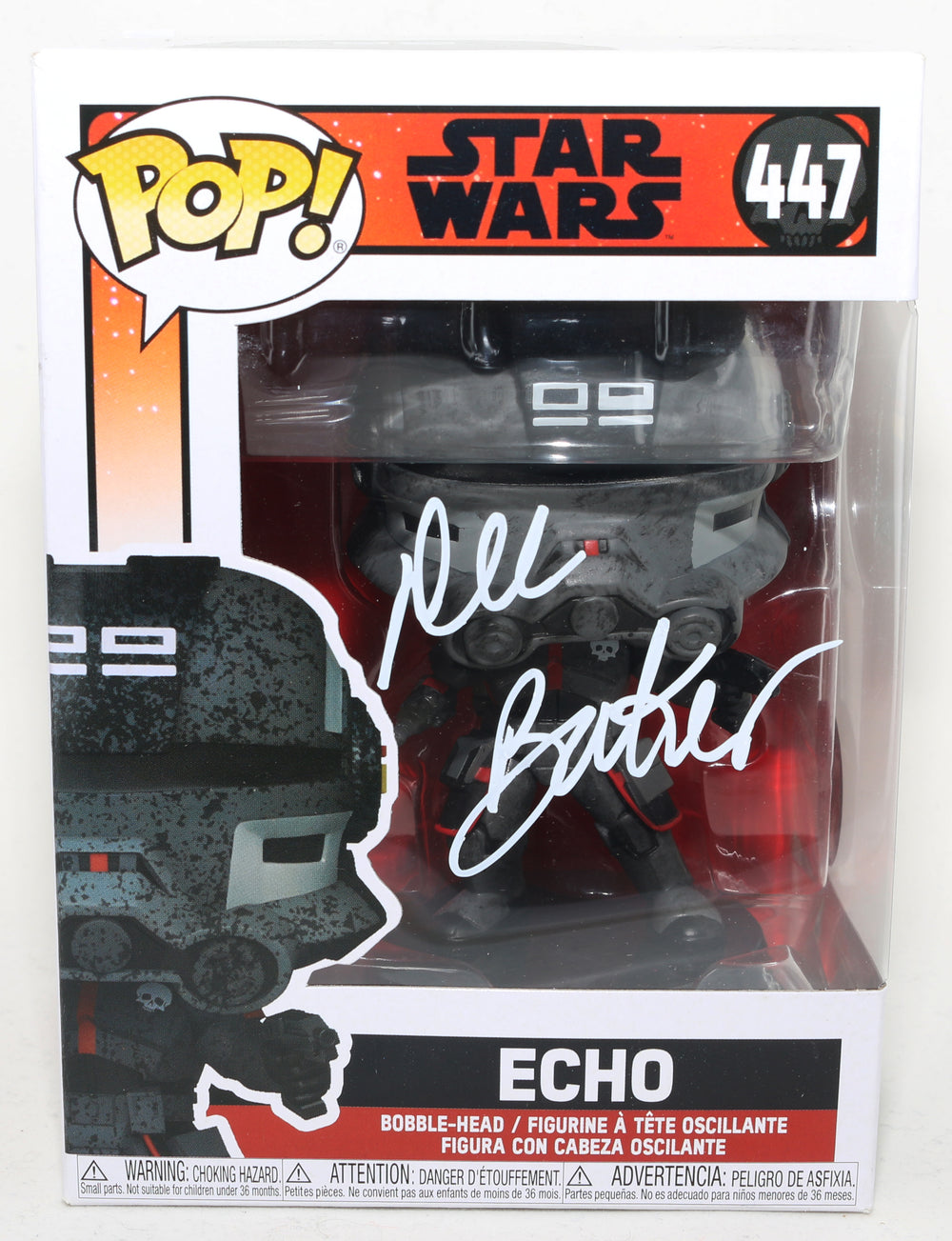 Dee Bradley Baker as Echo in Star Wars: The Bad Batch (SWAU) Signed Funko POP! #447