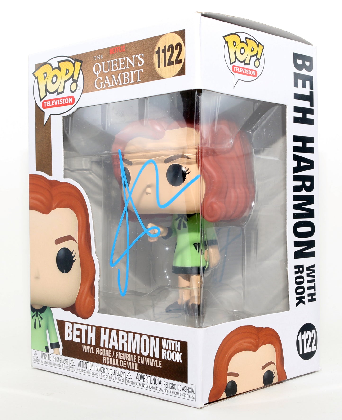 
                  
                    Anya Taylor-Joy as Beth Harmon with Rook in The Queen's Gambit Signed Funko POP! #1122
                  
                
