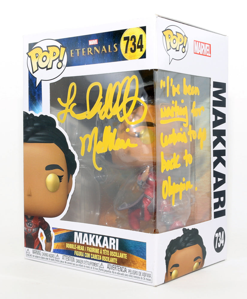 
                  
                    Lauren Ridloff as Makkari in The Eternals Signed Funko POP! #734 with Character Name & Quote
                  
                