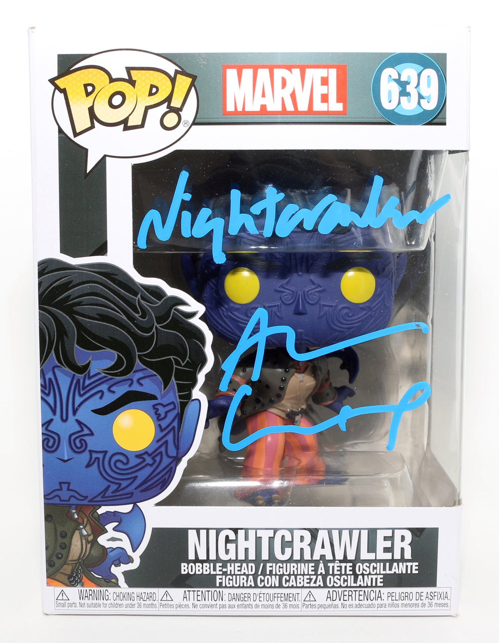 Alan Cumming as Night Crawler in X2: X-Men United Signed Funko POP! #639 with Character Name