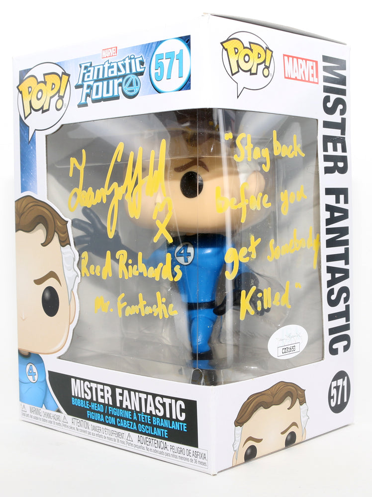 
                  
                    Ioan Gruffudd as Reed Richards / Mr. Fantastic in Fantastic Four (JSA) Signed Funko POP! #571 with Character Name & Quote
                  
                