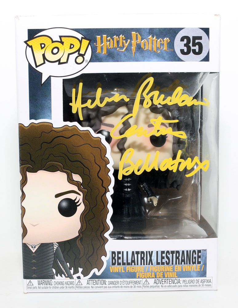 
                  
                    Helena Bonham Carter as Belatrix LeStrange [Black Dress] in Harry Potter & The Goblet of Fire Signed Funko POP! #35 with Character Name
                  
                